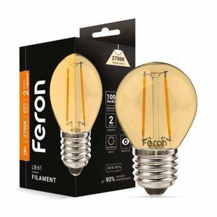 Світлодіодна лампа Едісона Filament LB-61 2Вт E27 2700K 01866 фото