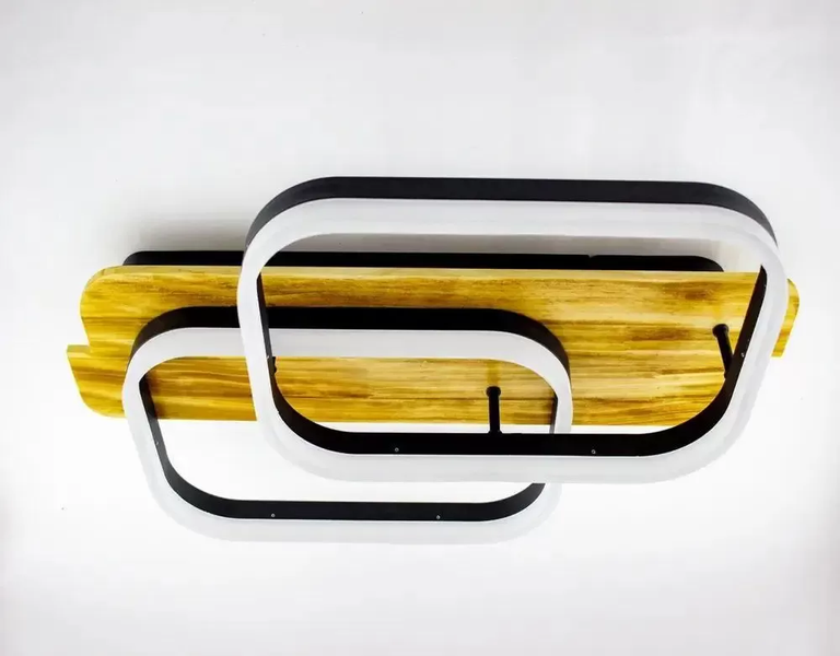 Смарт люстра світлодіодна з пультом WOODY 95W ES112 фото