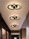 Потолочная LED люстра круглая черная MOKA 3R 60 Вт 10563 фото 2