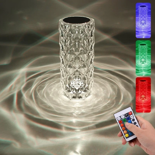 СВЕТИЛЬНИК АККУМУЛЯТОРНЫЙ НАСТОЛЬНЫЙ CRYSTAL RGB  LR014 фото