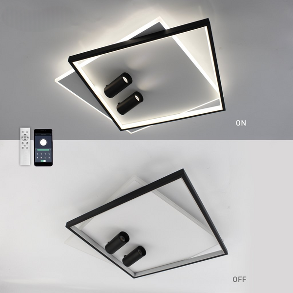 Люстра светодиодная с пультом - светильник с спотами GEOMETRIA 75W GEOMETRIA 75W фото