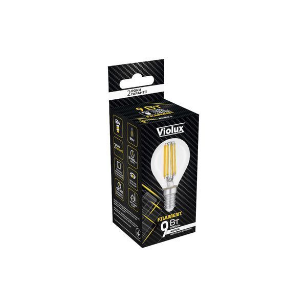 Світлодіодна LED лампа Едісона Filament VIOLUX G45 6W E27 3000K 832053 фото