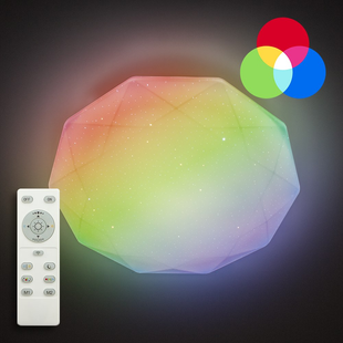 Люстра з пультом смарт світильник світлодіодний ALMAZ 25W RGB LR045 фото
