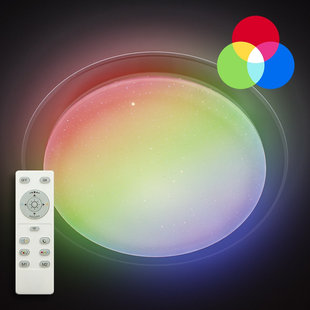 Люстра з пультом смарт світильник світлодіодний SATURN 25W RGB LR046 фото