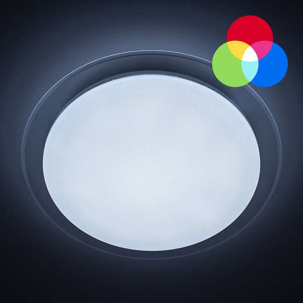Люстра з пультом смарт світильник світлодіодний SATURN 25W RGB LR046 фото