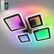 Люстра світлодіодна з пультом OVAL ICE RGB 75W чорна 10405 фото 1