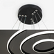 Люстра подвесная светодиодная на три кольца с пультом EMILY 75W 3R BLACK EMILY 75W 3R BLACK фото 9