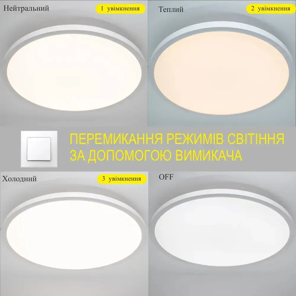 Смарт светильник светодиодный на 16м2 OKO 54 Вт LED круг белый ES192 фото