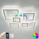 Люстра светодиодная с пультом и подсветкой RGB разноцветной OVAL ICE RGB 120W SMART 10482 фото 1