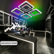 Люстра светодиодная с пультом и подсветкой ROOM ICE RGB 70W 4S ES206 фото 5