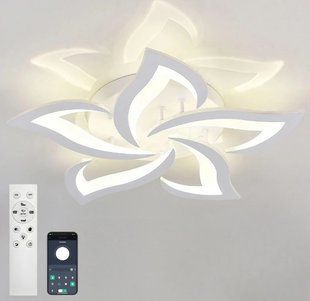 Люстра потолочная светодиодная с пультом управления ELLA 70W 10018 фото