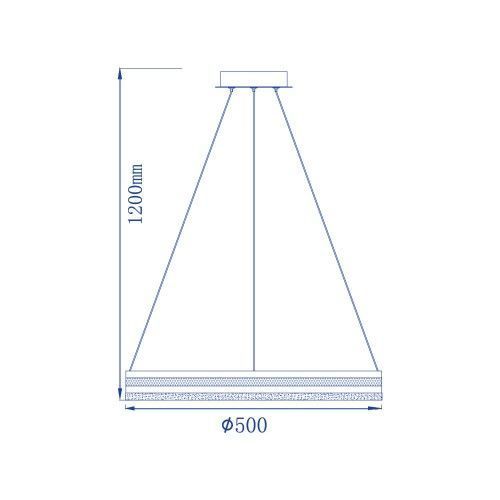 Люстра подвесная светодиодная AL6610 SHINE LEVITATION 50W белый 40285 фото