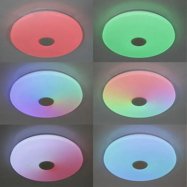 Світлодіодний смарт-світильник з пультом+блютуз колонка A-PLAY 60W RGB LR008 фото
