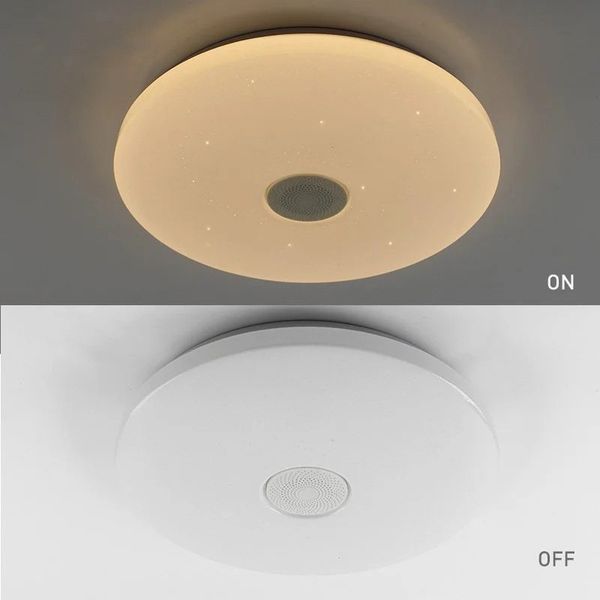 Світлодіодний смарт-світильник з пультом+блютуз колонка A-PLAY 60W RGB LR008 фото