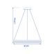 Люстра подвесная светодиодная AL6610 SHINE LEVITATION 50W белый 40285 фото 3