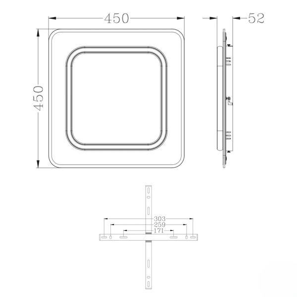 Светодиодная люстра с регулировкой Smart VEGA DUAL 80W 2S 10428 фото