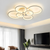 Світлодіодна люстра смарт світильник з пультом 8022/6 WH 8022/6 WH LED 3color dimmer фото