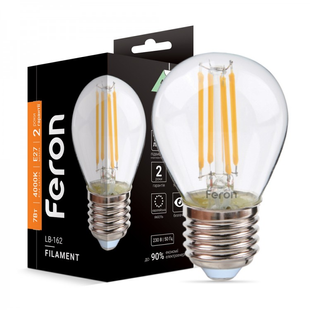 Світлодіодна ретро лампа Едісона Filament LB-162 7Вт E27 4000K EDISON 40089 фото
