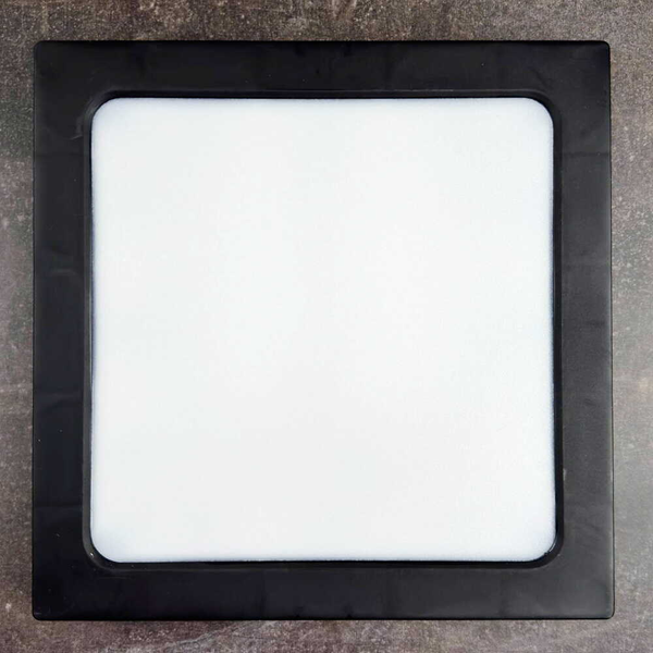 Светильник накладной LED квадратный черного цвета FRAME-N 18W 5000K 330421 фото