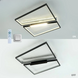 Світлодіодна люстра з пультом керування та підсвіткою спотом SY-16053/4 WH+BK 144W  чорна 16053/4 фото 2