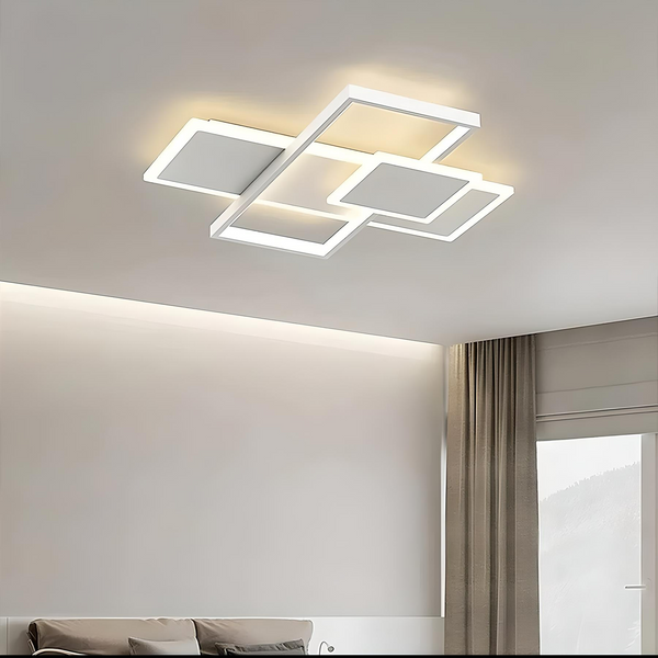 Люстра з пультом LAMPARAS 90W - стельова LED люстра біла 10559 фото