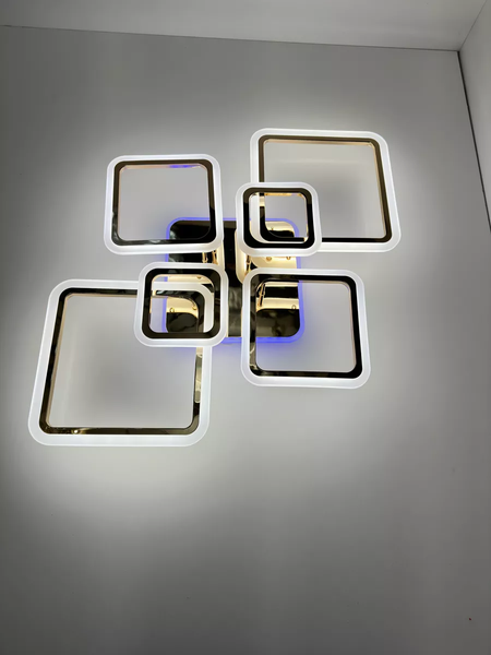 Светодиодная люстра с пультом и RGB подсветкой SL-5331/2+2+2 FG+RGB золото SL-5331/2+2+2 FG+RGB фото