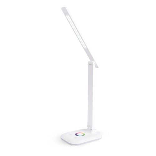 Настольная лампа светодиодная настольная лампа с подсветкой DE1729 9W WH RGB 40068 фото