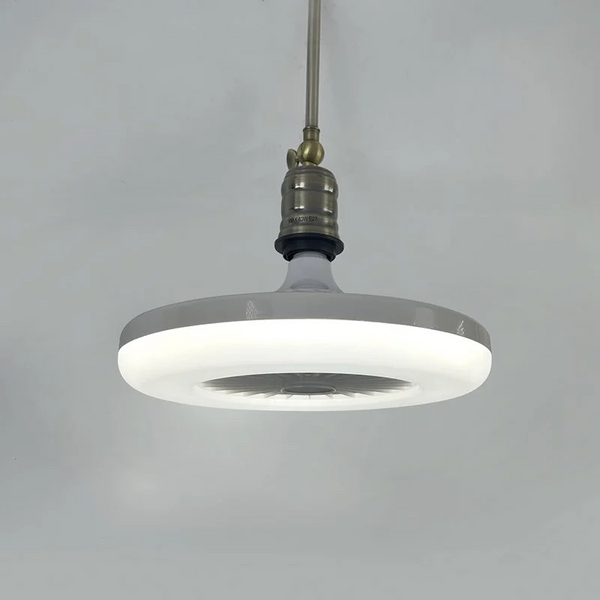 Люстра світлодіодна з вентилятором під патрон Е27 FAN LAMP 28 Вт Білий FAN LAMP фото