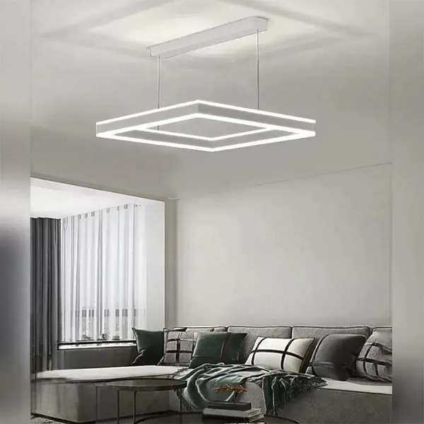 Люстра підвісна світлодіодна з пультом STELLA 100W GREY ES166 фото